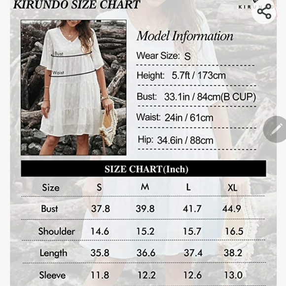 Kirundo Womens Short Sleeve Mini Dress Flowy Casual - Picture 3 of 11